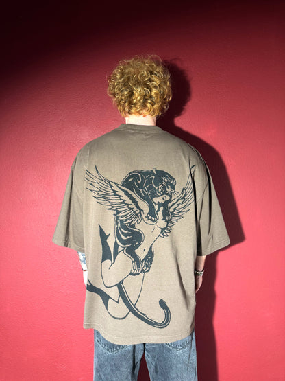 PANTHER LADY PREMIUM DROP SHOULDER TEE