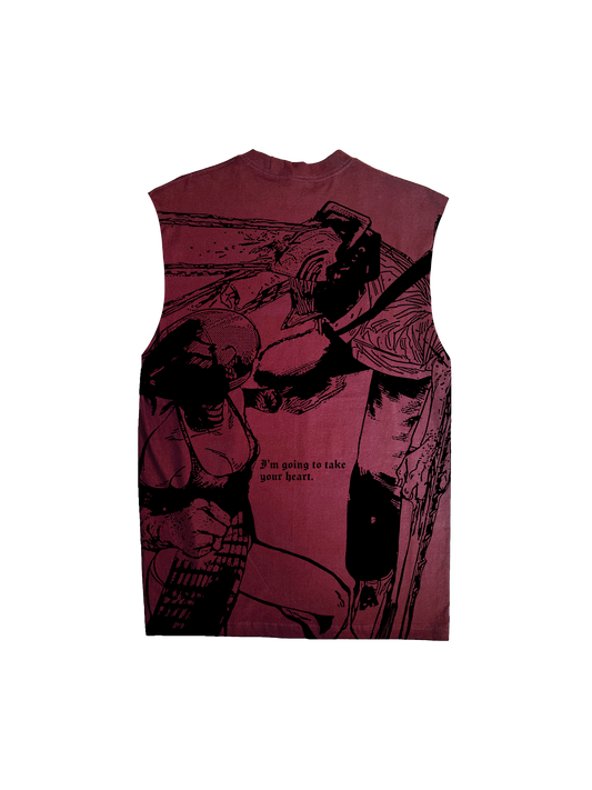 DENJI + REZE "PREMIUM HEAVYWEIGHT MUSCLE TEE"