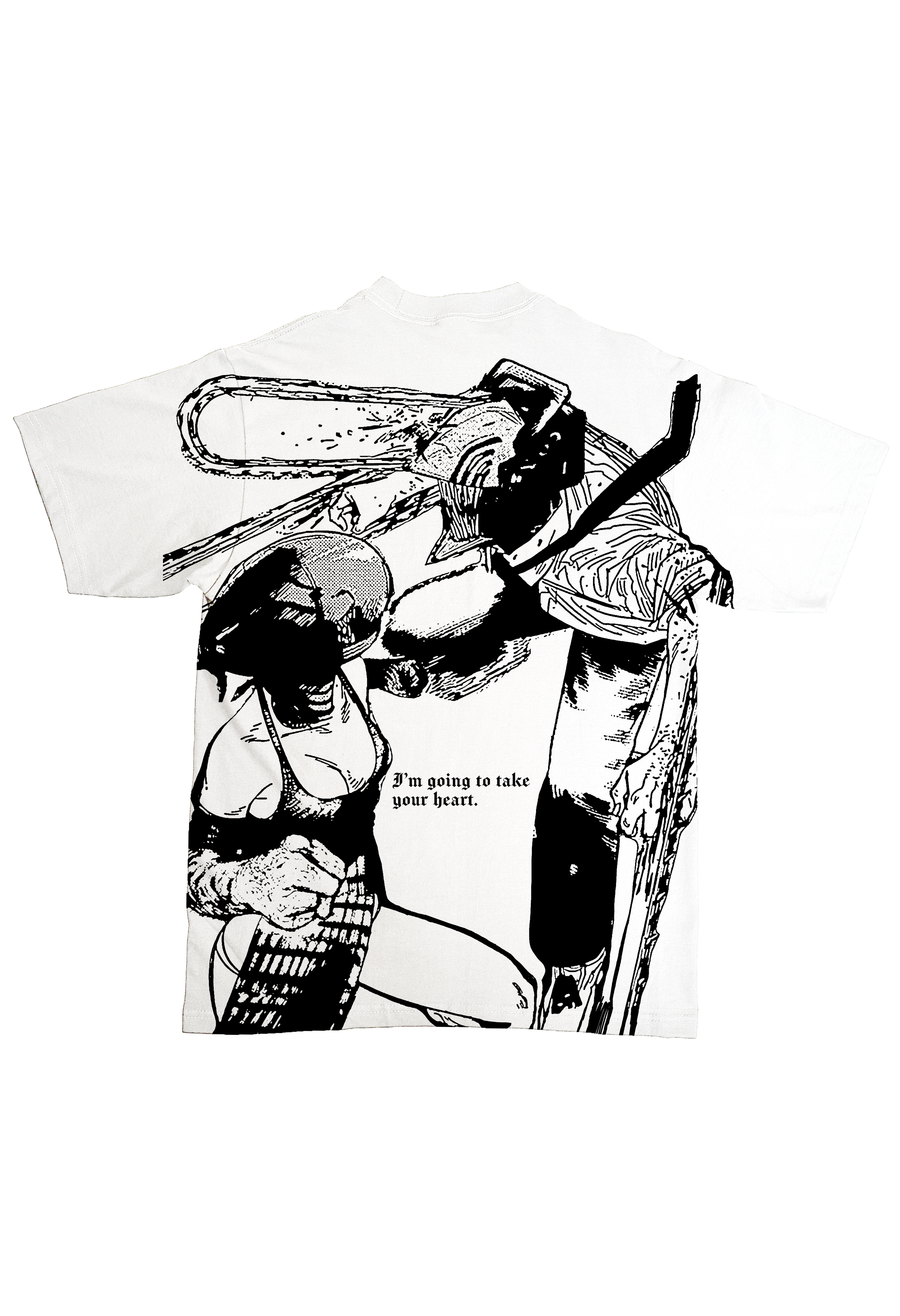 REZE + DENJI "PREMIUM HEAVY WEIGHT OVERSIZED TEE"